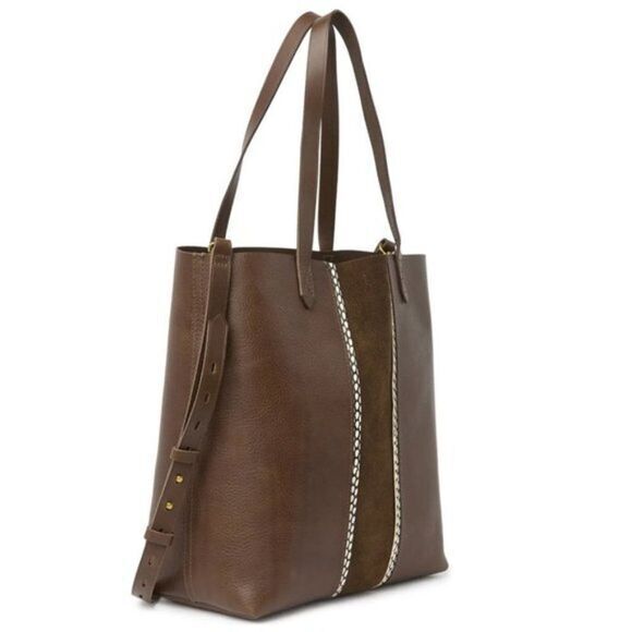 New! Madewell Medium Transport Tote Suede Inset Edition‎ - Picture 3 of 16